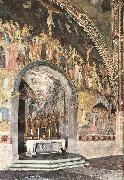 ANDREA DA FIRENZE Frescoes on the central wall USA oil painting reproduction